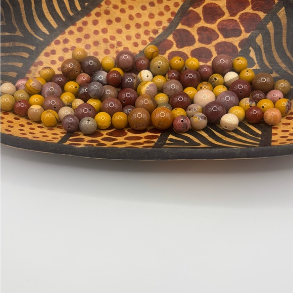 Mookaite Jasper Gemstone Bead Lot - Picture 2 of 4